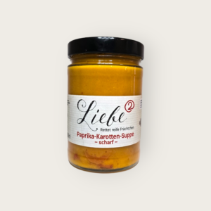 Paprika-Karotten-Suppe (scharf) "Liebe²"